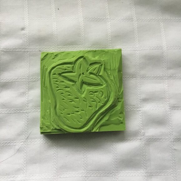 Two sides hand made rubber stamp - Picture 1 of 4